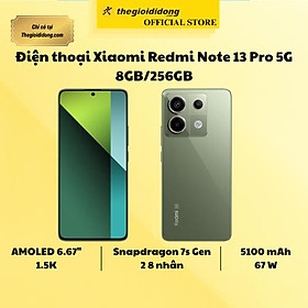 Điện thoại Xiaomi Redmi Note 13 Pro 5G 8GB/256GB - Hàng Chính Hãng