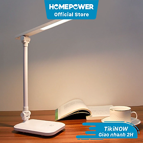 Mua Đèn học để bàn  đèn đọc sách LED tích điện di động Homepower gập 2 chỗ - 3 chế độ ánh sáng vàng bảo vệ mắt  chống cận Pin 2500mAh