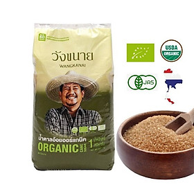 Đường mía thô hữu cơ Wangkanai 1kg