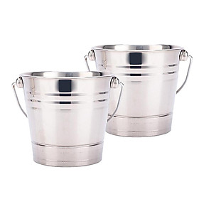 2x Ice Bucket Champagne Wine Beer Cooler Portable Party Cafe Bar Supply 1.5L