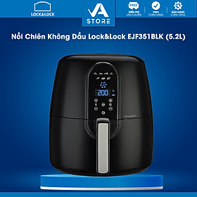 Nồi Chiên Không Dầu Lock&Lock EJF351BLK (5.2L) (Đen) - Hàng chính hãng