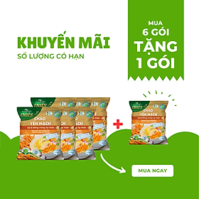 Cháo Yến Mạch Thịt Gà & Đông Trùng Hạ Thảo Xuân An Gói 40G ( Mua 6 Gói Tặng Kèm 1 Gói)