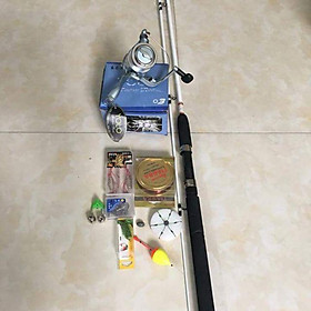 Combo cần câu cá shimano 2m4 full máy phụ kiện