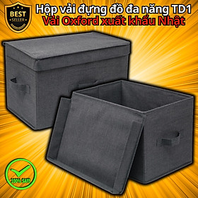 [Xuất Nhật] Hộp Đựng Đồ Đa Năng TD1 – Túi Vải Đựng Quần Áo Chăn Màn Phong Cách Thụy Điển Sang Trọng, Lịch Sự – Hàng Chính Hãng