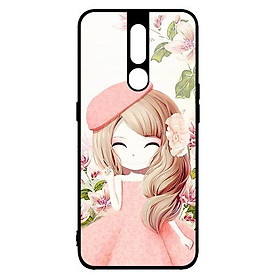Ốp lưng dành cho điện thoại Oppo F11 Pro Anime Cô Gái Váy Bông - Hàng Chính Hãng