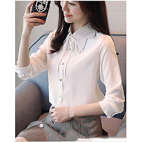 Áo sơ mi cổ gợn sóng nana