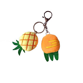 Móc khóa trái cây vải bông - Giao mẫu ngẫu nhiên