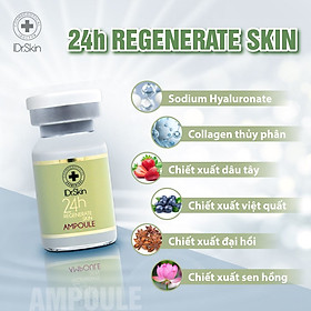 TẾ BÀO GỐC HỖ TRỢ ĐIỀU TRỊ CÁC LOẠI MỤN VIÊM - TRỨNG CÁ - IDR.SKIN 24H REGENERATE SKIN AMPOULE  (10 lọ * 8ml). Thương Hiệu iDr.Skin. Hỗ Trợ Trị Mụn Nặng - Mụn Trứng Cá - Mụn Viêm Và Không Để Lại Thâm - Sẹo Sau Mụn. Xuất Xứ Hàn Quốc. Hàng Chính Hãng