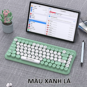 Mua Bàn phím mini 85 phím LANGTU L7 kết nối bằng BLUETOOTH và chip USB tiện lợi thiết kế nút tròn hiện - Hàng Chính Hãng