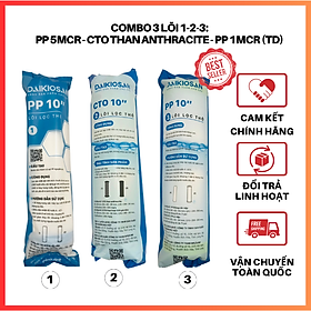 Mua COMBO 3 LÕI LỌC NƯỚC SỐ 1-2-3 (PP - CTO - PP) - HÀNG CHÍNH HÃNG ĐẠI VIỆT