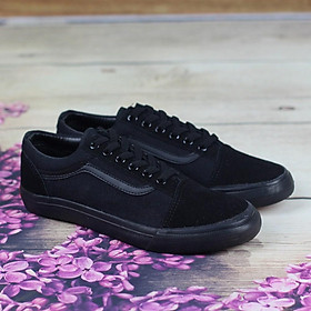 Giày Sneaker Nam & Nữ Vs Oldskool Phong Cách Full Đen