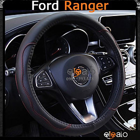 Bọc vô lăng volang xe Ford Ranger da PU cao cấp BVLDCD - OTOALO