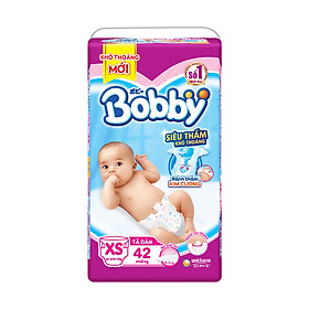 Tã dán Bobby Siêu thấm - khô thoáng size XS