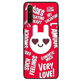 Ốp lưng dành cho Oppo Reno 3 - A91 mẫu Thỏ LOVE Đỏ