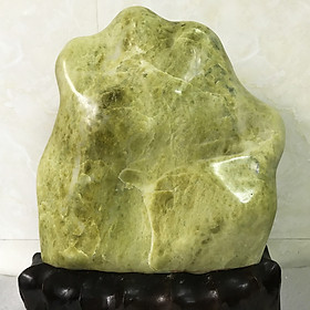 Cây đá màu xanh lá cao 36cm nặng 10 kg cho người mệnh Hỏa và Mộc chất Serpentine Việt Nam