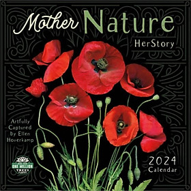 Sách - Mother Nature 2024 Calendar - Herstory by Amber Lotus (UK edition, paperback)