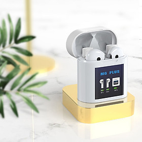 Mua Tai nghe bluetooth không dây AMOI M6 Plus tích hợp đo nhiệt độ cơ thể  bluetooth 5.0  chống nước IP4  nghe nhạc và đàm thoại phù hợp cho mọi loại điện thoại-Hàng chính hãng