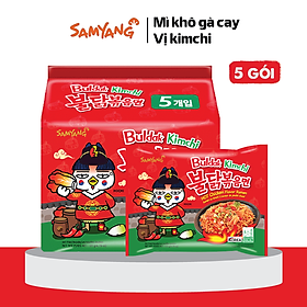 5 Gói mì khô gà cay kimchi Samyang (135g/gói)
