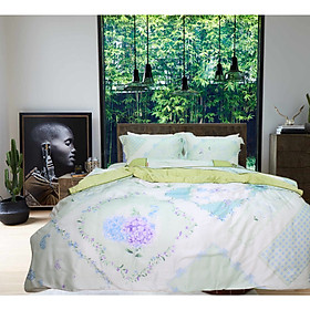 Bộ ga gối 4 món lụa tencel Hàn Julia 876BK16
