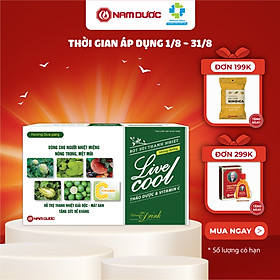 Bột sủi thanh nhiệt Livecool - không đường hỗ trợ giảm nóng trong, giải độc, mát gan, tăng sức đề kháng- Hộp 10 gói