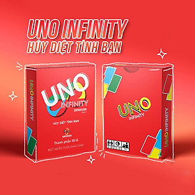 Hình ảnh  Bộ Board Game Uno Infinity bản mở rộng màu đỏ giúp rút gắn thời gian 1 ván chơi