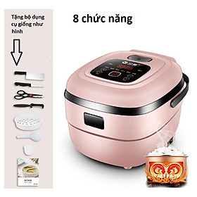 Nồi cơm điện mini thông minh 8 chức năng-tặng kèm 1 bộ dao kéo