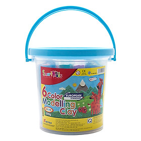 Sáp Nặn Học Tập 6 Màu Neon SMARTKIDS SK-C300N (300g)