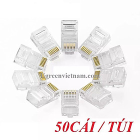 Hình ảnh Hộp 50 Cái Đầu Bấm Mạng Ugreen RJ45 CAT5 20331 - Hàng Chính Hãng