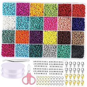 Round Bead Loose Spacer Seed Beads Multicolor for DIY Jewelry Making Craft