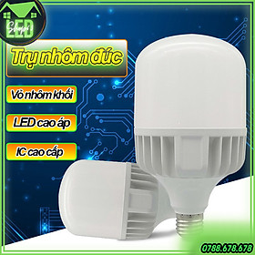 Mua Bóng đèn LED trụ tròn cao cấp 20W 30W 40W 50W - vỏ nhôm đúc nguyên khối cực bền (ánh sáng trắng - chip LED cao áp siêu sáng