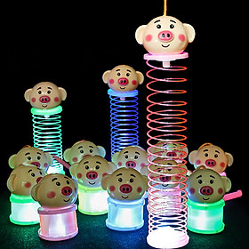 Lồng đen lò xo đèn led hình heo và chuột mickey FUNU F33 - Chính hãng