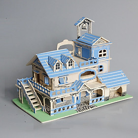 Đồ chơi lắp ráp gỗ 3D Mô hình nhà Charming Aegean Sea
