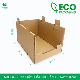 Mua MKCG4 - 35x25x20cm - Bộ 5 khay chất cao tầng bằng giấy carton 5 lớp siêu cứng  kệ đựng đồ văn phòng