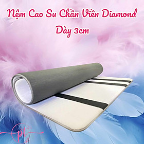 Nệm cao su chần viền Diamond Đủ Size - Êm ái và thoáng mát cao ( Giao màu ngẫu nhiên )