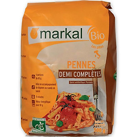 Mì ống penne bán lứt hữu cơ Markal 500g