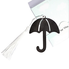 Bookmark Đánh Dấu Sách Kim Loại Kèm Dây Tua - Chiếc Ô