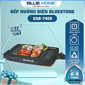Mua Bếp Nướng Điện BlueStone EGB-7408  1450w - Mặt bếp Ceramic chống dính  Hàng Chính Hãng