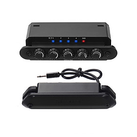 SKYSONIC R2 Acoustic Guitar Resonance Pickup with Magnetic Volume/ Mic Volume/ Delay/ Reverb/ Chorus Controls Phase