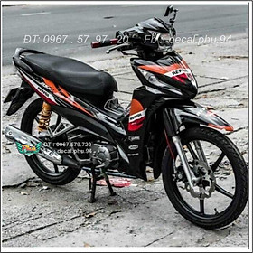 Tem Wawe RSX Repsol cam đen , xe đen