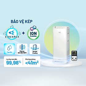 Mua Máy lọc không khí Daikin MCK70ZVM7-W (48m²) | Máy tạo ẩm và lọc không khí MCK70ZVM7 | Công nghệ Streamer và Ion Plasma | Hàng Chính Hãng