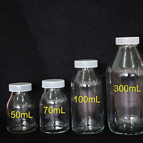 Mua Lọ Thủy Tinh 50mL - 70mL - 100mL Nút Bần Hoặc Có Thể Thay Thế Bằng Nắp Nhựa