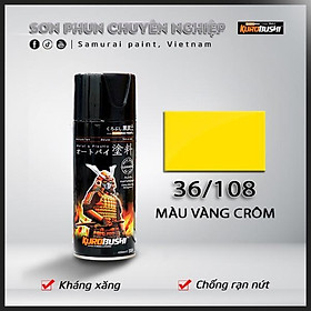 Sơn xịt Samurai Kurobushi - MÀU VÀNG CROM 108 400ml