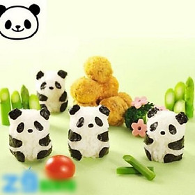 BỘ KHUÔN ÉP CƠM PANDA BABY GẤU TRÚC