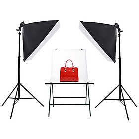 Mua Bộ Đèn Studio Chụp Ảnh Sản Phẩm Chân Đèn 2m Kèm Softbox 50x70 Hỗ Trợ Sáng