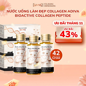 Combo 3 hộp Collagen Adiva Tem Trắng (14 lọ/hộp)- Giúp Làn Da Săn Chắc, Ảm Mịn Và Căng Bóng