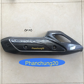 Hình ảnh ỐP CHE PÔ ( CHỤP BÁCH PÔ ) DÙNG CHO ĐỜI XE SH 2012 2013 2014 2015 2016 CACBON