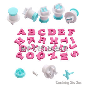 Mua Khuôn Cookie  cutter  fondant  khuôn lò xo 26 chữ cái in hoa  chữ thường  10 số – Mã số 1909