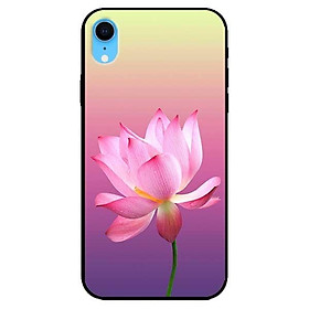 Ốp lưng dành cho iphone x / xs - iphone xs max - iphone xr mẫu sen nền tím vàng