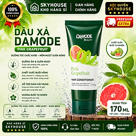 Dầu xã mềm mượt tóc ngăn ngừa chẻ ngọn cao cấp độc quyền Damode Pink Grapefruit Conditioner chai 170ml