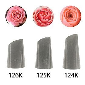 Mua Đui Bắt Kem Hoa Hồng Combo 3 Đuôi Bơm Kem Trang Trí Dụng Cụ Làm Bánh Kem Sinh Nhật 126K 125K 124K - CBDUIROSE3P